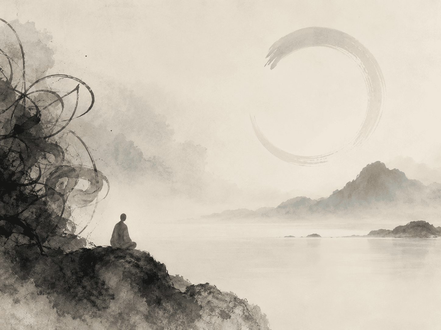 Meditator on the edge of chaos