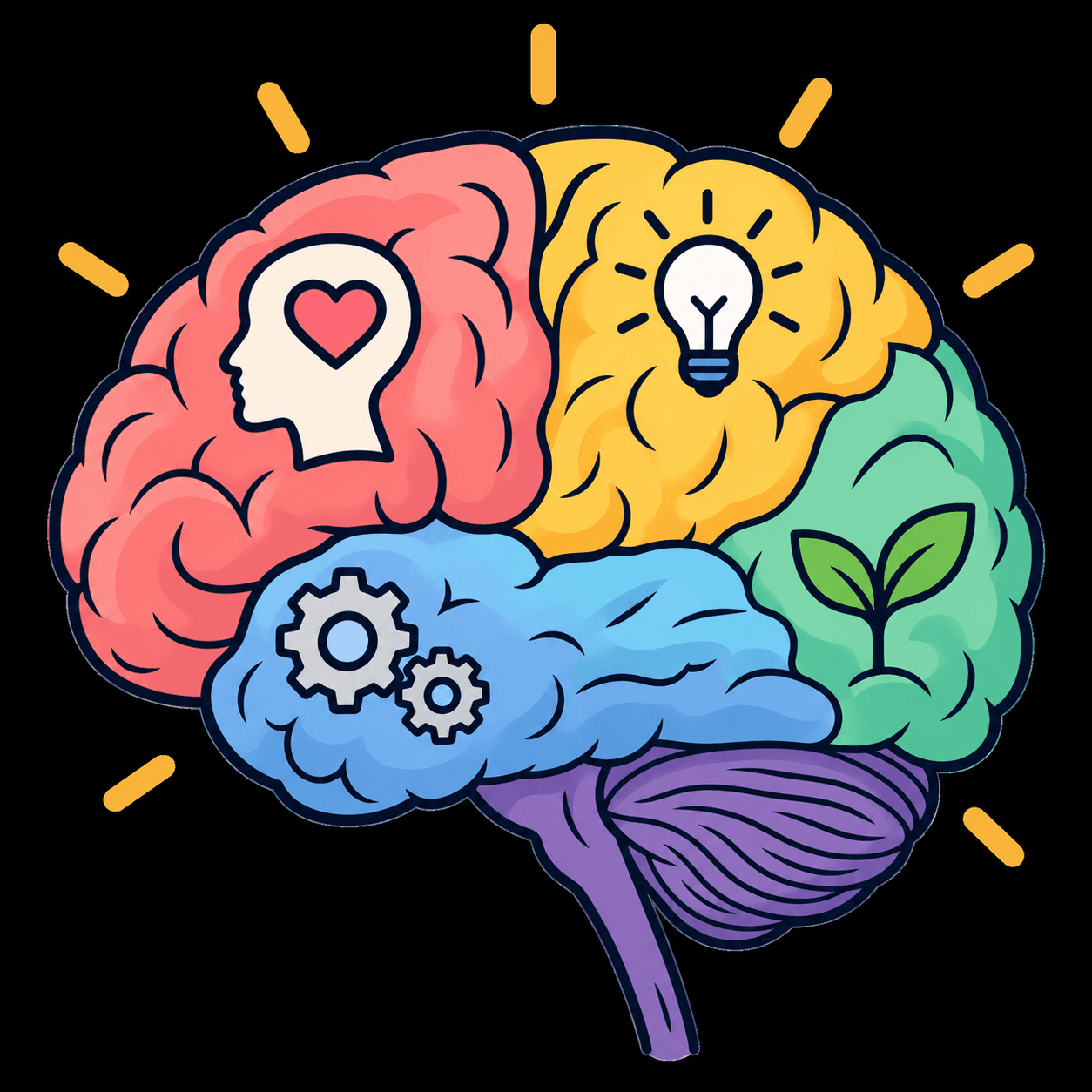 Picture of cartoon brain